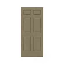 Load image into Gallery viewer, Stained Composite MDF 6 Panel Interior Barn Door Slab