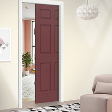 Load image into Gallery viewer, Painted Finished Composite MDF 6 Panel Interior Door Slab For Pocket Door
