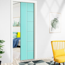 Load image into Gallery viewer, Metropolitan Series Stained Composite MDF Paneled Interior Door Slab For Pocket Door