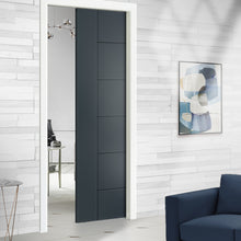Load image into Gallery viewer, Metropolitan Series Stained Composite MDF Paneled Interior Door Slab For Pocket Door