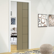 Load image into Gallery viewer, Metropolitan Series Stained Composite MDF Paneled Interior Door Slab For Pocket Door