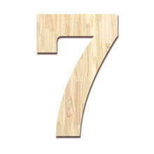 Load image into Gallery viewer, Wood Block Letter Unfinished Monogram Initial Alphabet Large Wall Numbers & Symbols for Home Bedroom Office Wedding Party DIY Decor Ready to Paint or Stain