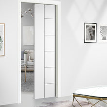Load image into Gallery viewer, Metropolitan Series Stained Composite MDF Paneled Interior Door Slab For Pocket Door