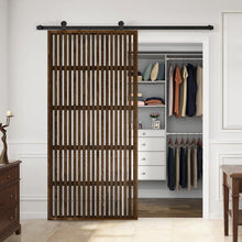 Load image into Gallery viewer, Japanese Series Pre Assemble Stained Wood Interior Sliding Barn Door with Hardware Kit