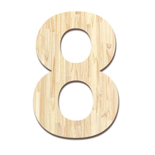 Load image into Gallery viewer, Wood Block Letter Unfinished Monogram Initial Alphabet Large Wall Numbers & Symbols for Home Bedroom Office Wedding Party DIY Decor Ready to Paint or Stain