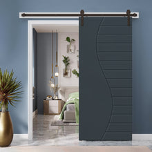 Load image into Gallery viewer, Composite MDF Sliding Barn Door with Hardware Kit