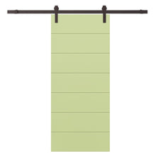 Load image into Gallery viewer, Painted Composite MDF Paneled Interior Sliding Barn Door with Hardware Kit