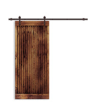 Load image into Gallery viewer, Japanese Series Pre Assemble Stained Wood Interior Sliding Barn Door with Hardware Kit