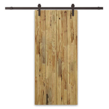 Load image into Gallery viewer, Paneled Hollow Core Solid Pine Wood Interior Sliding Barn Door with Hardware Kit