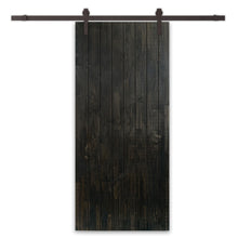 Load image into Gallery viewer, Paneled Hollow Core Solid Pine Wood Interior Sliding Barn Door with Hardware Kit
