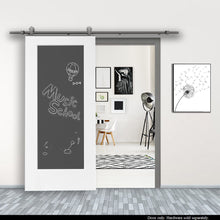 Load image into Gallery viewer, Chalkboard Series Black Stained Composite MDF 1 Panel Interior Sliding Barn Door Slab