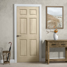 Load image into Gallery viewer, Vintage Stained Composite MDF 6-Panel Interior Door Slab
