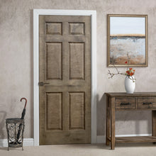 Load image into Gallery viewer, Vintage Stained Composite MDF 6-Panel Interior Door Slab