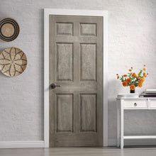 Load image into Gallery viewer, Vintage Stained Composite MDF 6-Panel Interior Door Slab