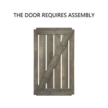 Load image into Gallery viewer, Z Bar Series Solid Pine Wood Interior Double Sliding Barn Door With Hardware Kit