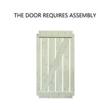 Load image into Gallery viewer, Z Bar Series Solid Pine Wood Interior Double Sliding Barn Door With Hardware Kit