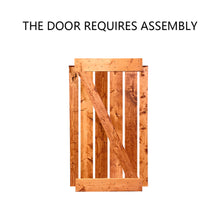 Load image into Gallery viewer, Z Bar Series Solid Pine Wood Interior Double Sliding Barn Door With Hardware Kit