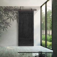 Load image into Gallery viewer, Japanese Series Pre Assemble Stained Wood Interior Sliding Barn Door with Hardware Kit