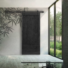 Load image into Gallery viewer, Japanese Series Pre Assemble Stained Wood Interior Sliding Barn Door with Hardware Kit