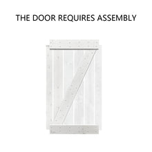 Load image into Gallery viewer, Z Bar Series Solid Pine Wood Interior Double Sliding Barn Door With Hardware Kit
