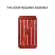 Load image into Gallery viewer, Z Bar Series Solid Pine Wood Interior Double Sliding Barn Door With Hardware Kit