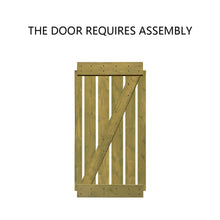 Load image into Gallery viewer, Z Bar Series Solid Pine Wood Interior Double Sliding Barn Door With Hardware Kit