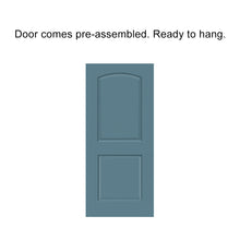 Load image into Gallery viewer, Composite MDF 2 Panel Round Top Interior Door Slab For Pocket Door