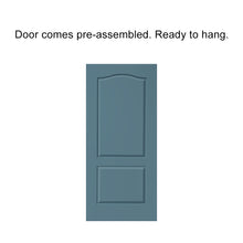 Load image into Gallery viewer, Stained Composite MDF 2 Panel Arch Top Interior Pocket Door