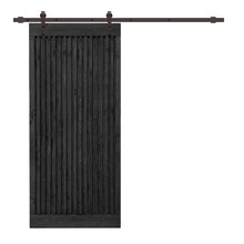 Load image into Gallery viewer, Japanese Series Pre Assemble Stained Wood Interior Sliding Barn Door with Hardware Kit