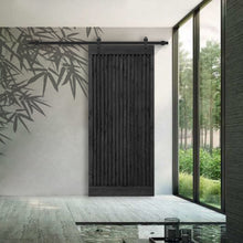 Load image into Gallery viewer, Japanese Series Pre Assemble Stained Wood Interior Sliding Barn Door with Hardware Kit
