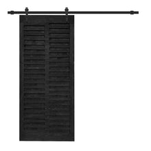 Load image into Gallery viewer, Japanese Series Pre Assemble Stained Wood Interior Sliding Barn Door with Hardware Kit