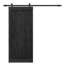 Load image into Gallery viewer, Japanese Series Pre Assemble Stained Wood Interior Sliding Barn Door with Hardware Kit