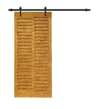 Load image into Gallery viewer, Japanese Series Pre Assemble Stained Wood Interior Sliding Barn Door with Hardware Kit