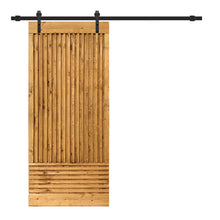 Load image into Gallery viewer, Japanese Series Pre Assemble Stained Wood Interior Sliding Barn Door with Hardware Kit