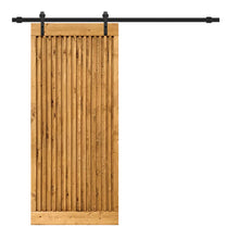 Load image into Gallery viewer, Japanese Series Pre Assemble Stained Wood Interior Sliding Barn Door with Hardware Kit