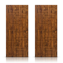Load image into Gallery viewer, Paneled Hollow Core Solid Wood Double Closet Sliding Door Slabs