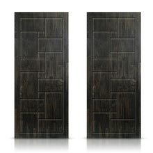 Load image into Gallery viewer, Paneled Hollow Core Solid Wood Double Closet Sliding Door Slabs