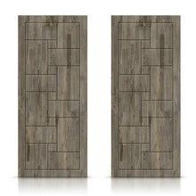 Load image into Gallery viewer, Paneled Hollow Core Solid Wood Double Closet Sliding Door Slabs