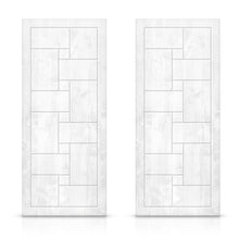 Load image into Gallery viewer, Paneled Hollow Core Solid Wood Double Closet Sliding Door Slabs