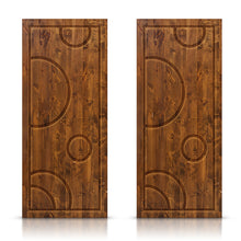Load image into Gallery viewer, Bubble Pattern Hollow Core Solid Wood Double Closet Sliding Door Slabs