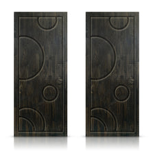 Load image into Gallery viewer, Bubble Pattern Hollow Core Solid Wood Double Closet Sliding Door Slabs