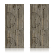 Load image into Gallery viewer, Bubble Pattern Hollow Core Solid Wood Double Closet Sliding Door Slabs