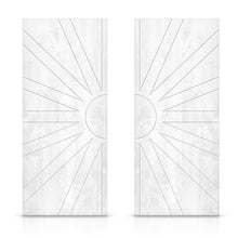 Load image into Gallery viewer, Paneled Hollow Core Solid Wood Double Closet Sliding Door Slabs