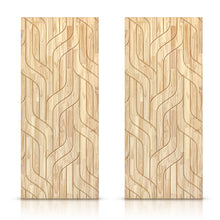 Load image into Gallery viewer, Paneled Hollow Core Solid Wood Double Closet Sliding Door Slabs