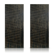 Load image into Gallery viewer, Paneled Hollow Core Solid Wood Double Closet Sliding Door Slabs