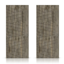 Load image into Gallery viewer, Paneled Hollow Core Solid Wood Double Closet Sliding Door Slabs