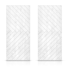 Load image into Gallery viewer, Paneled Hollow Core Solid Wood Double Closet Sliding Door Slabs