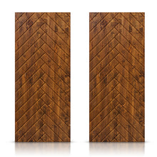 Load image into Gallery viewer, Paneled Hollow Core Solid Wood Double Closet Sliding Door Slabs