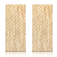 Load image into Gallery viewer, Paneled Hollow Core Solid Wood Double Closet Sliding Door Slabs