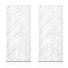 Load image into Gallery viewer, Paneled Hollow Core Solid Wood Double Closet Sliding Door Slabs